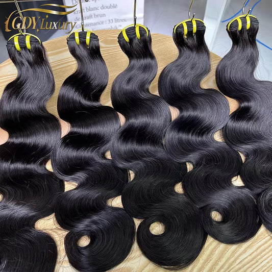 15A Grade Super Double Drawn Body Wave Bundles Human Hair Unprocessed Raw Hair Weave Bundles Human Hair Curly Vietnamese Hair