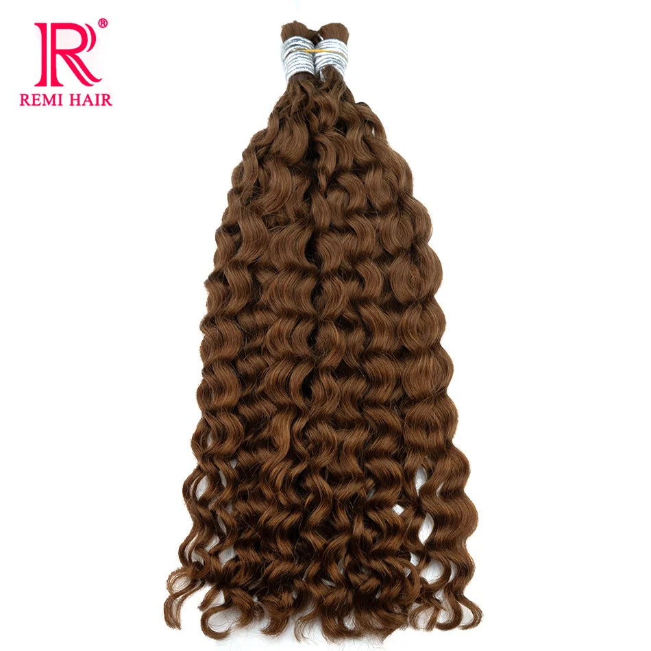 100% Human Hair Extensions for Braiding Natural Hair Weaving Loose Deep Beautiful Unprocessed Curly No Weft Vietnamese Hair Bulk