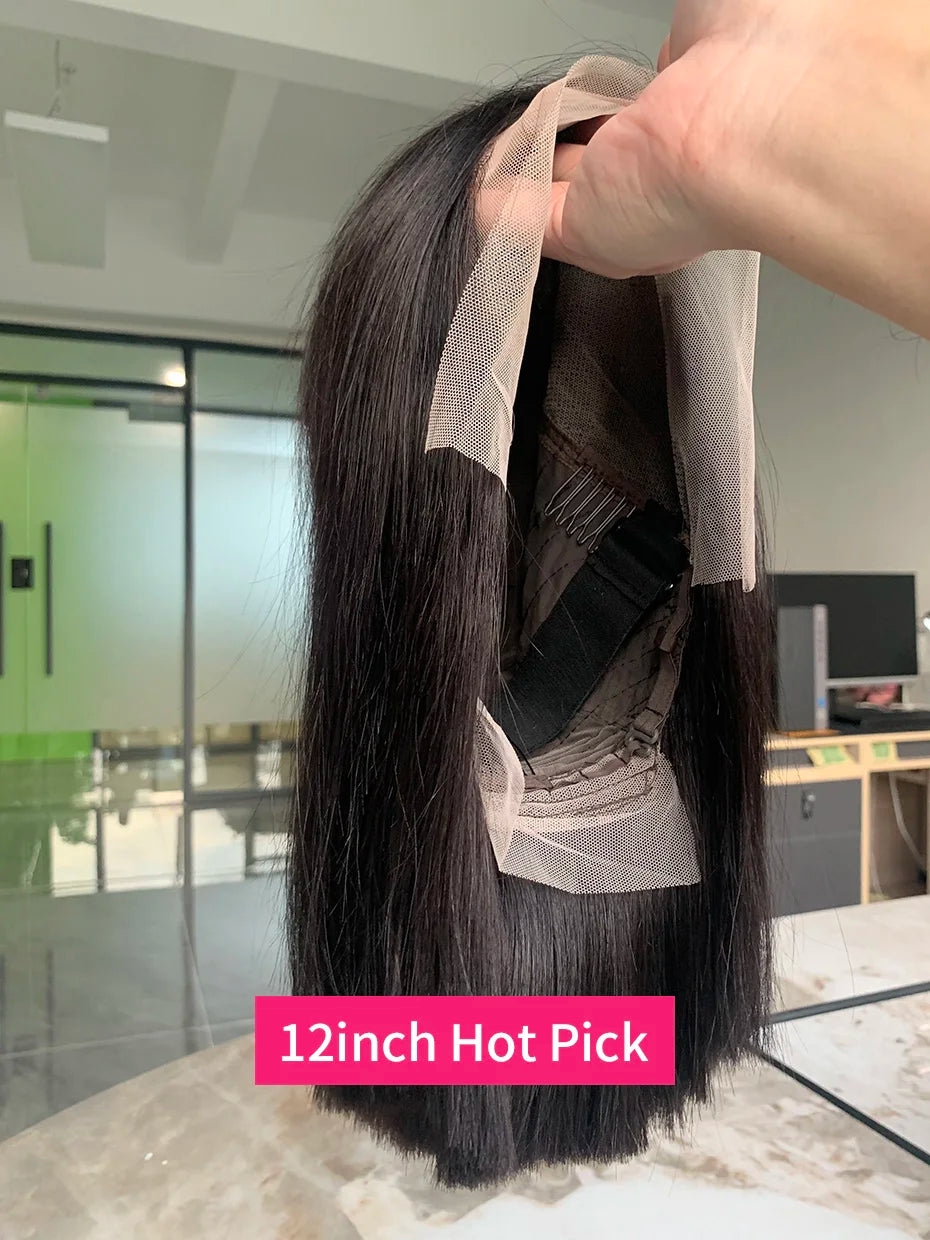 250% 10A Raw Vietnamese Transparent Lace Frontal Wig Human Hair 13x4 13x6 Bob Preplucked Bleached Knots Human Hair Wig for Women