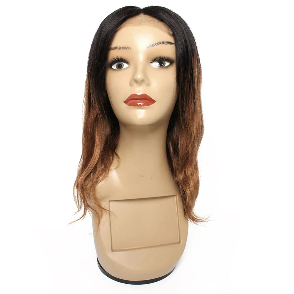1B 30 Body Wave Wig Ombre Honey Blonde Human Hair Wigs 4x4 Lace Closure Wig 4*1 T Middle Part Wig For Women Pre-Plucked Remy