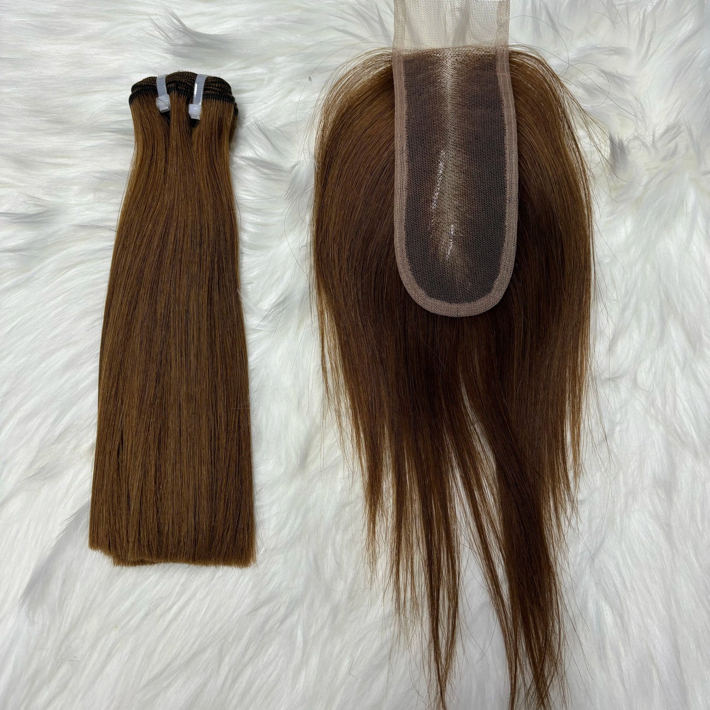 2X6 Lace Frontal Colored Vietnamese Human Hair Bundles and Closure Double Drawn Ombre Color Remy Human Hair Extensions