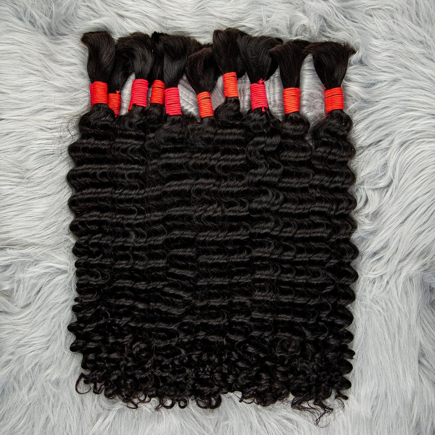 V Beauty Human Hair for Braiding Deep Wave #27 Honey Blonde Bulk Human Hair Bundles No Weft Hair Bulk for Women Hair Extensions