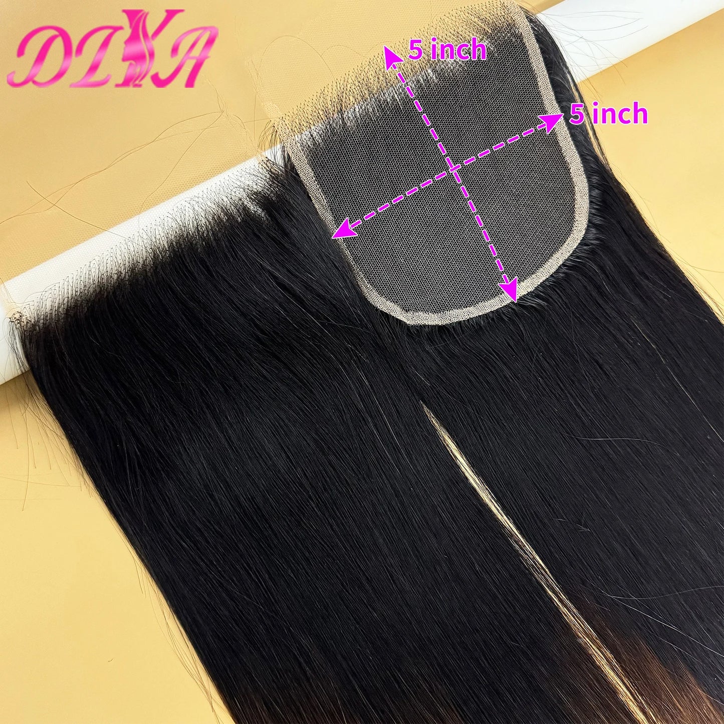 1BT4 Ombre Straight Bundles with 13x4 HD Lace Frontal 16A Double Drawn Vietnamese Hair Bundles with 2x6/5x5 Real HD Lace Closure