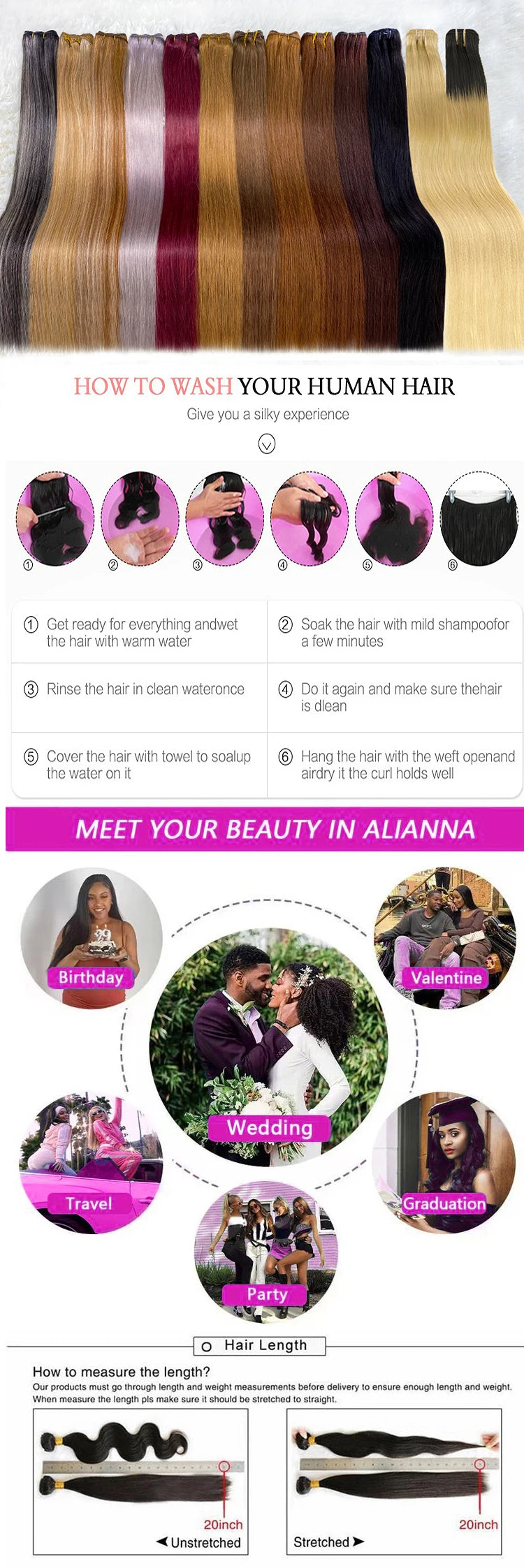 100% Straight Human Hair Bundles Hair Extensions For Women 613 99j Gray Solid Color Raw Bundles Braiding On Sale Clearance Hair