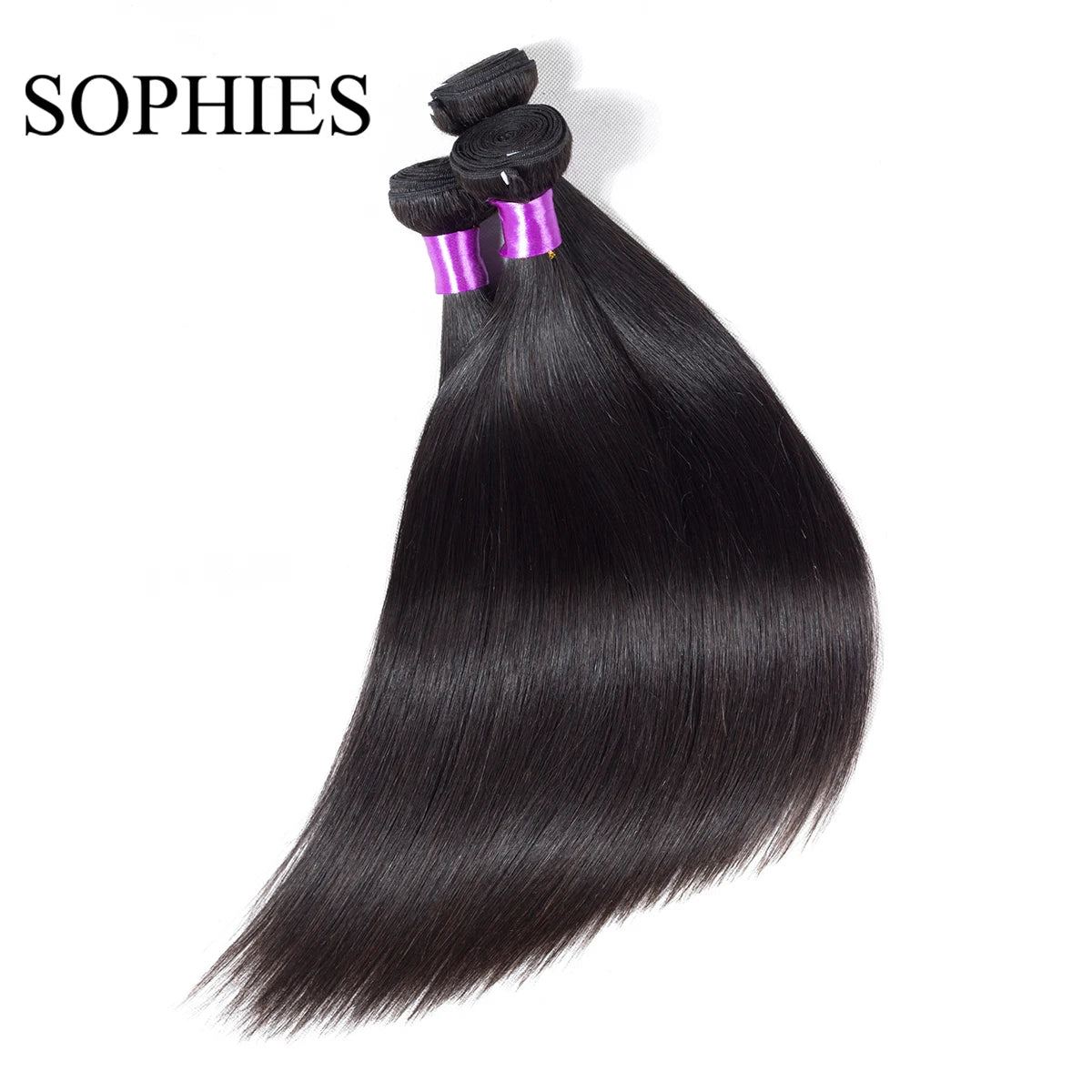 Straight Long Human Hair Bundles Brazilian Hair Weave Bundles 30Inch Human Hair Bundles Deals For Women 100% Hair Extensions