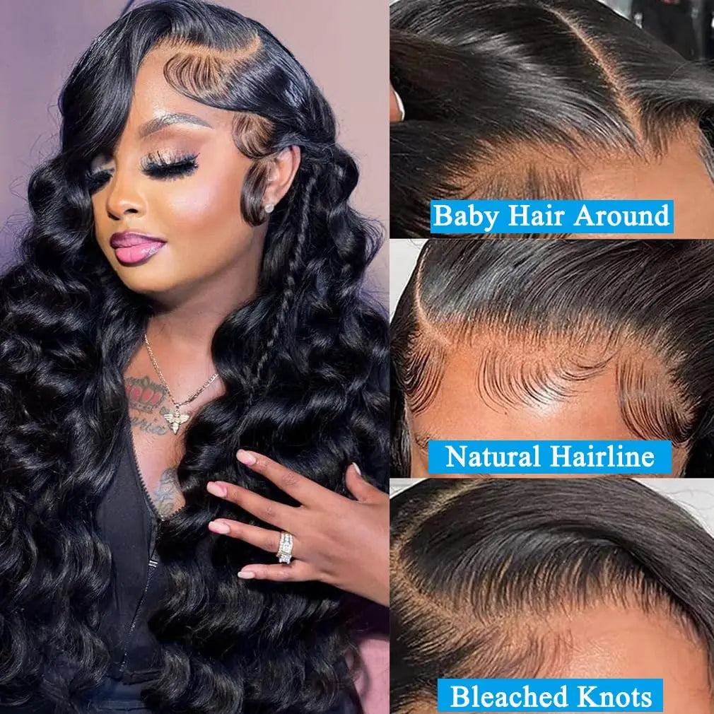 Body Wave 3 Bundles Human Hair With Frontal 13x4 Transparent Lace Frontal 100% Natural Human Hair Extensions Brazilian Real Hair