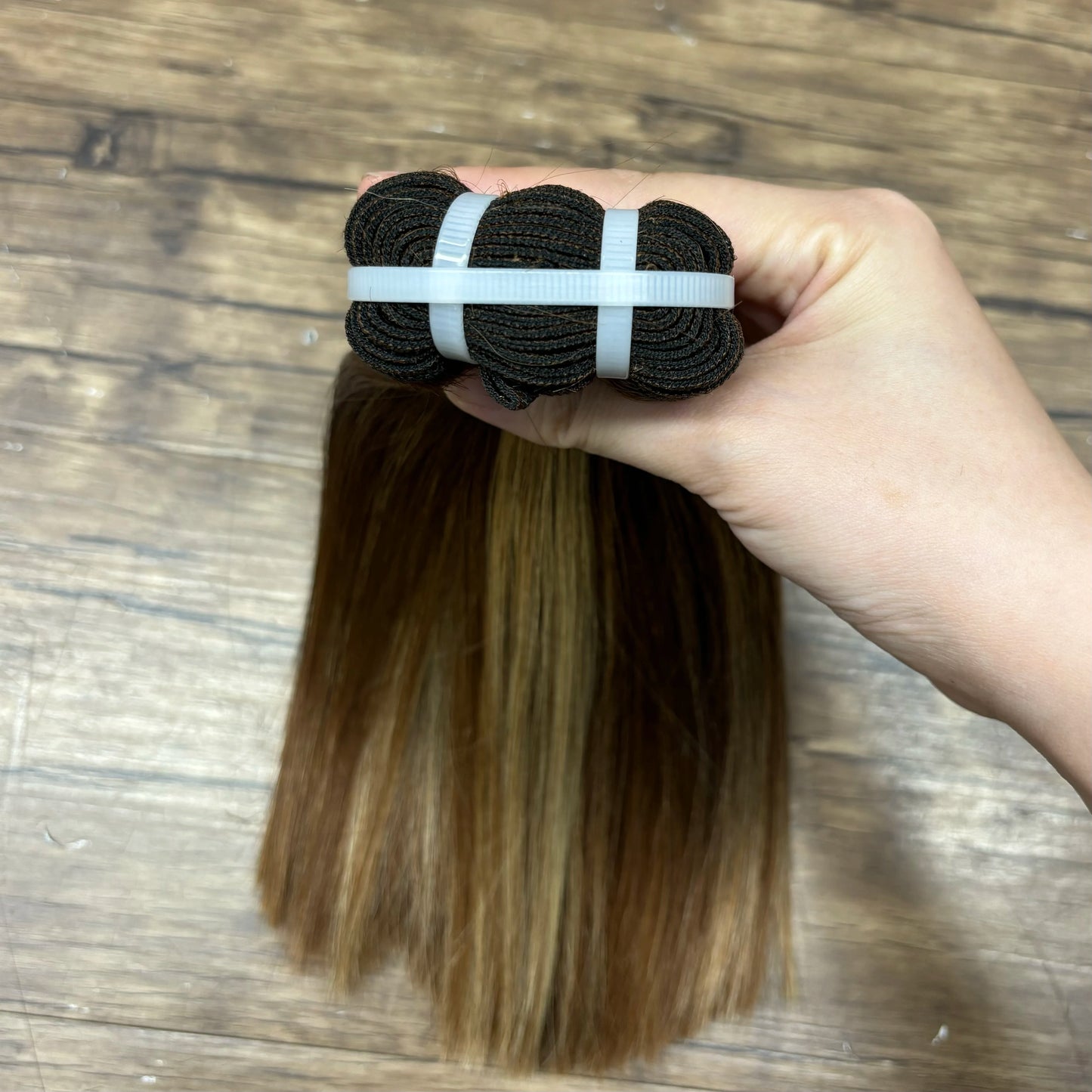 2X6 Lace Frontal Colored Vietnamese Human Hair Bundles and Closure Double Drawn Ombre Color Remy Human Hair Extensions