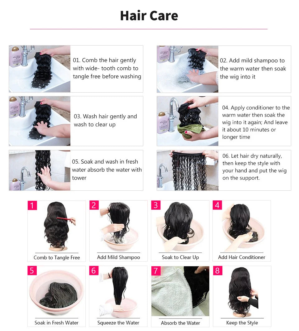 Glueless 5x5 4x6 Pre Cut Lace Closure Wig Human Hair Brazilian Ready to Wear Body Wave Transparrent Lace Front Wigs Pre Plucked