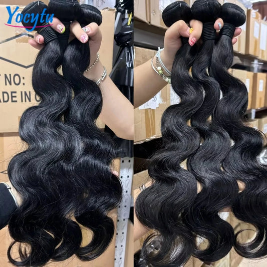 2x6 HD Lace Closure Human Hair Bundles With 4X4 5x5 Closure 20 22 24 Inch Body Wave Bundles Human Hair 3 Days Delivery France