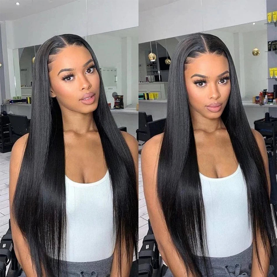 12A Bone Straight Hair Bundles Brazilian 100% Human Hair Weave Bundles 1/3/4 PCS Natural Black 8-30" Remy Human Hair Extensions