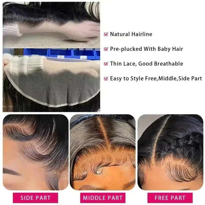 Nabi Straight Hair Bundles With HD 13*4 Lace Frontal 2*6 Closure Double Drawn Silky 100% Vietnamese Human Hair Bundles Weaving