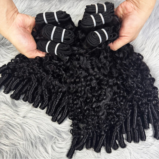 15A Hair Burmese Curly Bundles 100% Human Hair Bundles Pixie Curly Hair Bundles Virgin Raw Unprocessed Human Hair Extensions