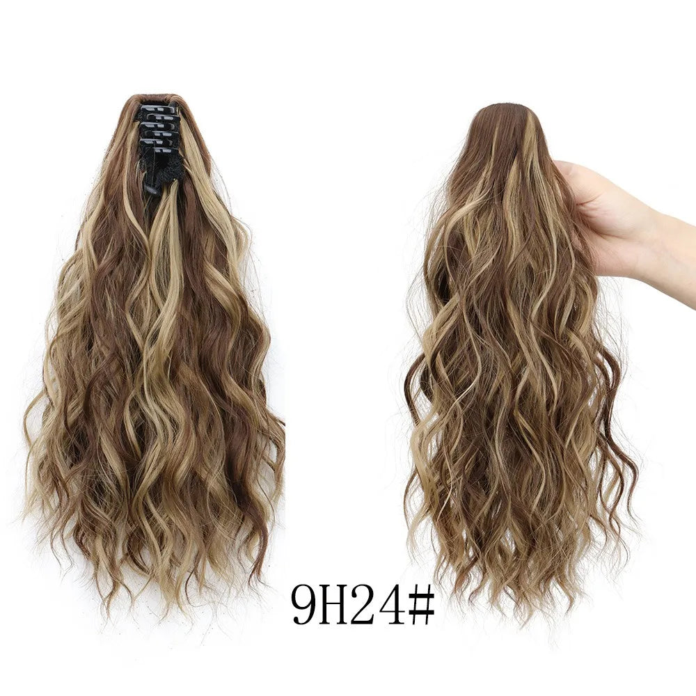 14inch Synthetic Women's Wavy Claw-Clip Ponytail Extension Easy-to-Wear Versatile Style for Instant Beauty For Women