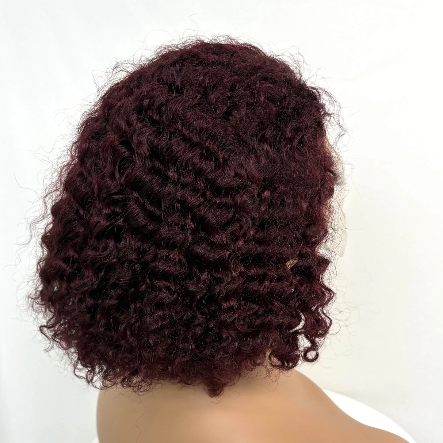 250% Density 4/30/4 Higjlight Ombre Short Water Wave Bob Wig Human Hair Wigs 13x4  Lace Frontal Deep Wave Curly Wig for Women