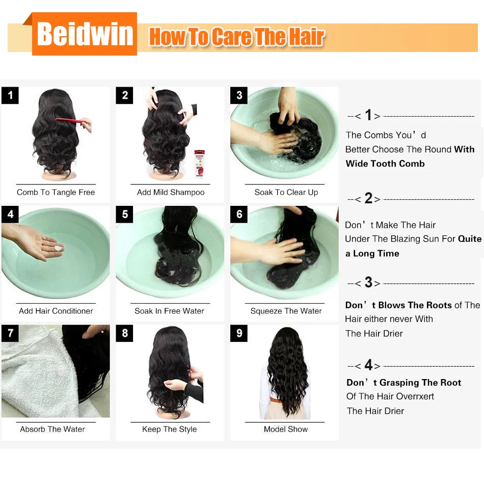 180 Density 13x4 Human Hair Lace Wig 34 Inch Brazilian Straight 4C Kinky Edges Wigs Transparent Lace Front Wigs For Women