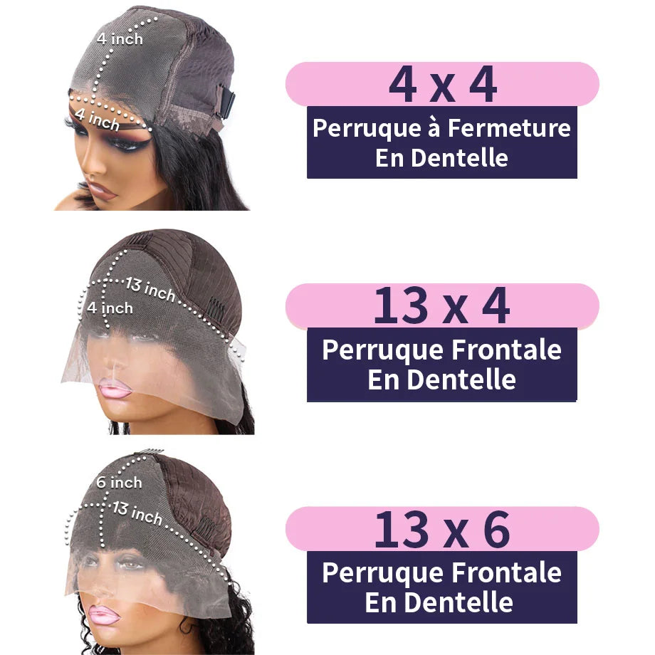 13x4 Water Wave Lace Front Human Hair Wig 13x6 Transparent Deep Wave Lace Frontal Brazilian Wigs For Women Curly Human Hair Wig