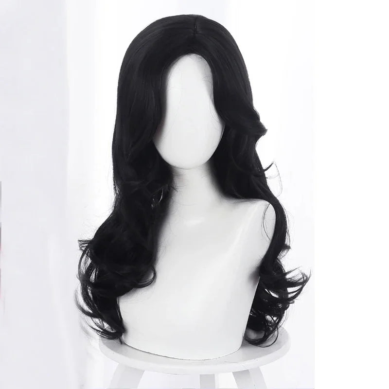 SuQ Classic Curly Wig Hair Synthetic Natural For Women Cosplay Brown WIth Blonde Heat Resistant Daily Wigs