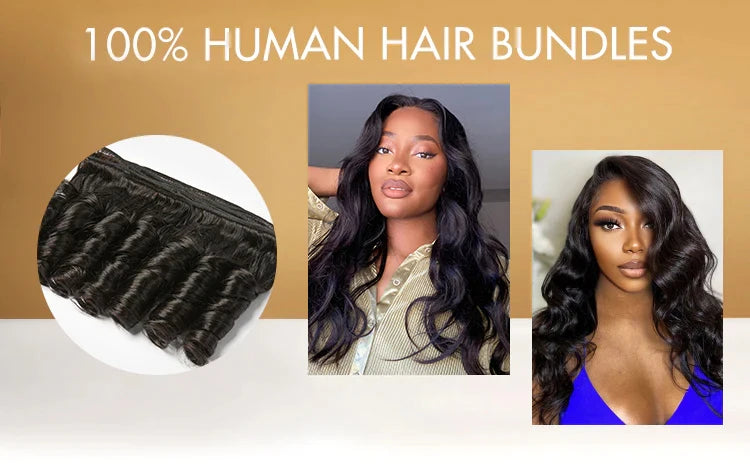 16A Loose Wave Bundles 100% Human Hair Brazilian Remy Hair 2/3/4/5/6 Pcs Unprocessed Double Weft Hair Extensions Weave For Women