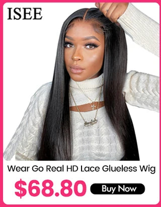 ISEE HAIR Indian Virgin Straight Hair Extension Human Hair Bundles 1 Piece Hair Weaves 10-26 Inch Nature Black Color