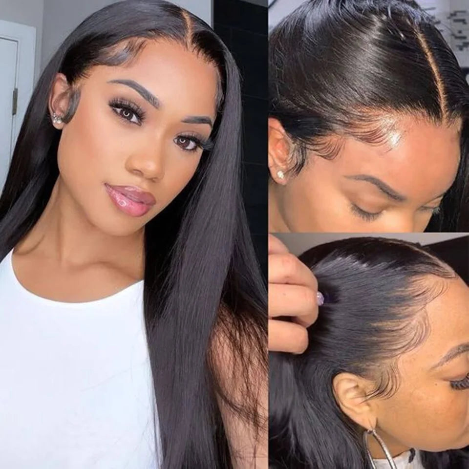 Wear And Go 6x4 Bone Straight Glueless Wig Human Hair Ready To Wear Brazilian 9x6 7x5 Lace Closure Wigs For Women Preplucked