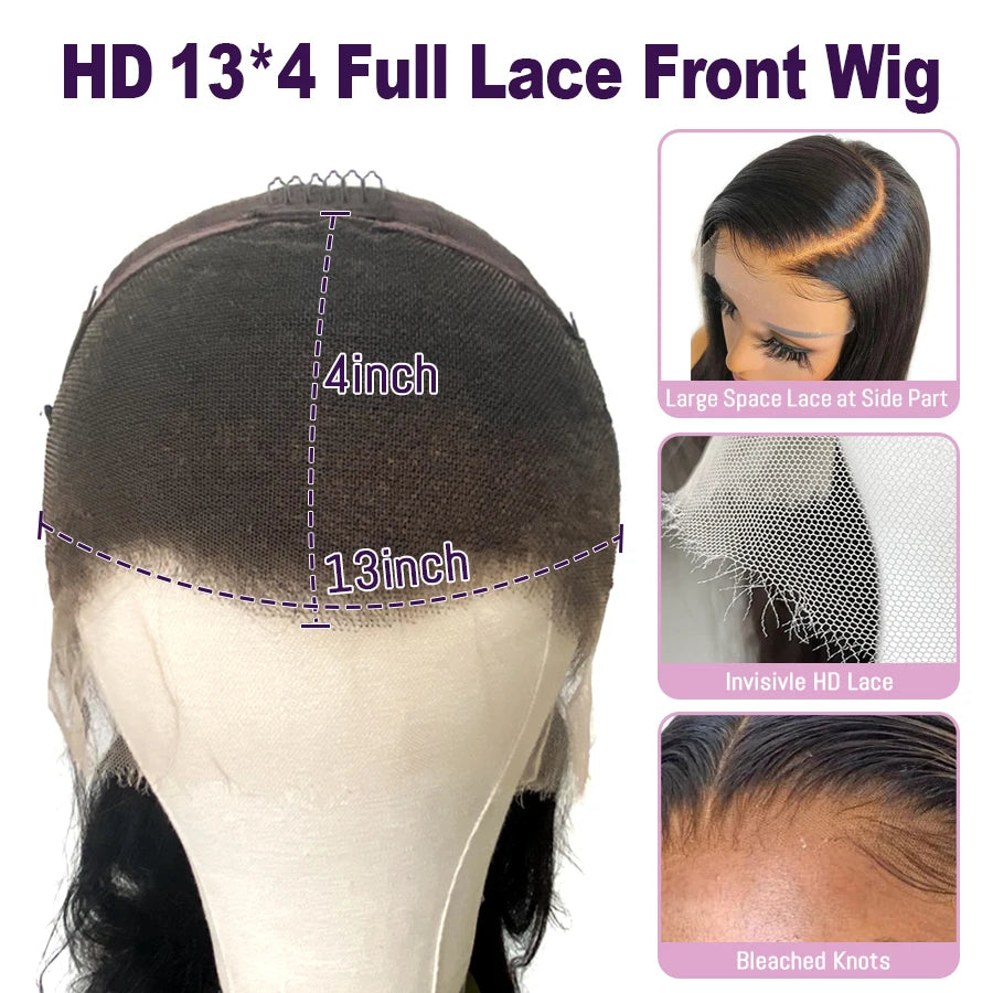 Wow Angel SKINLIKE Real HD Lace Front Wigs Short Bob Wig Blunt Cut Wig 13x4 HD Lace Frontal Human Hair Wigs Pre Plucked Glueless