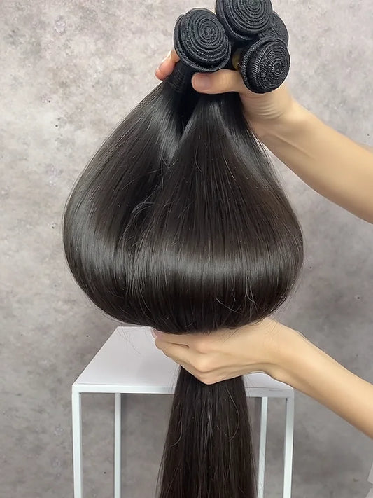 30 40 Inch Bone Straight Bundles Human Hair Bundle Unprocessed Hair 3 4 Bundle 100% Brazilian Human Hair Straight Hair Extension