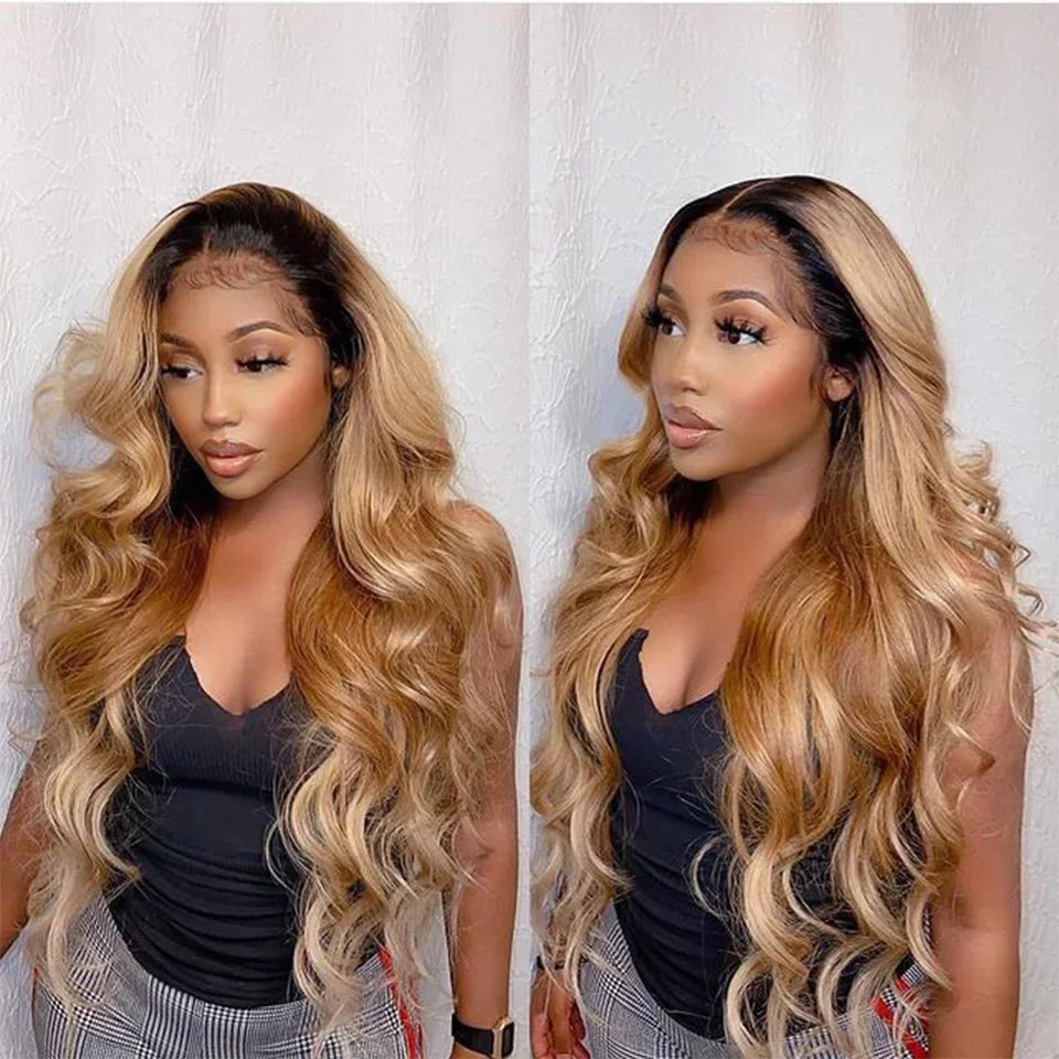 12A Body Wave Human Hair Bundles Ombre Colored 1/3/4 Bundles Human Hair 100% Unprocessed Virgin Brazilian Hair Weave Extensions
