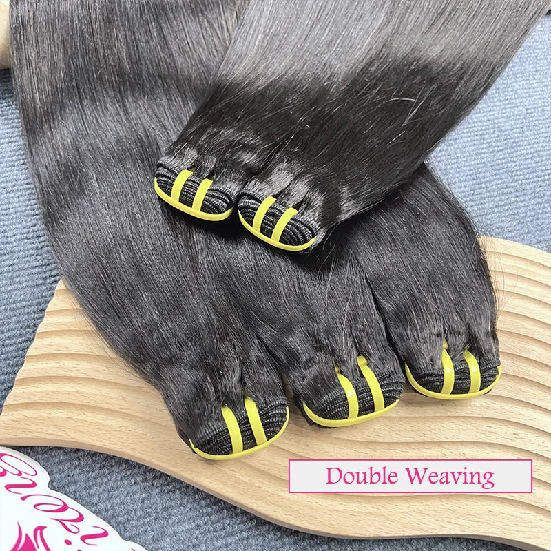 Yiwigs 12A Grade Yaki Straight Hair Bundles Natural Color Sew In Bundles Quick Weaves 100% Unprocessed Raw Vietnamese Human Hair