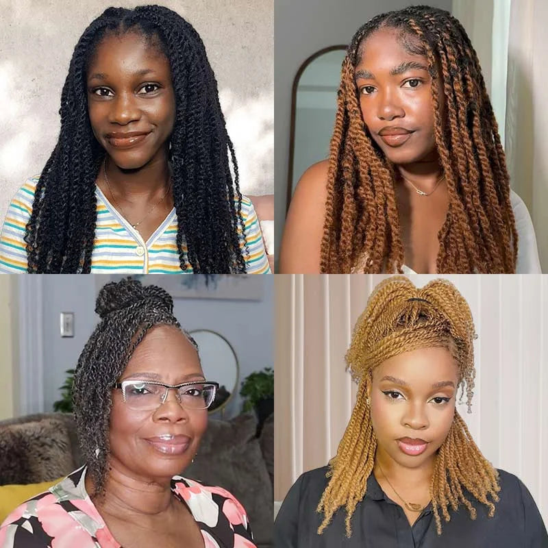 Sleek Afro Kinky Bulk Human Hair Extensions US Local Shipping Natural Black/Brown Lightweight for Braiding Styling Everyday Wear