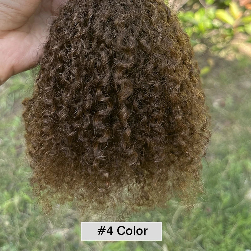 Double Drawn 3C 4A Burmese Curly Hair Bundles 100% Human Hair Afro Kinky Curly Human Hair Extensions For Black Women 100g/pc