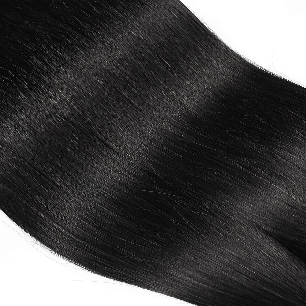 Clearance 100g Human Hair Weave Bundles Extension Black Color Body Wave Loose Deep Straight Style Bobbi