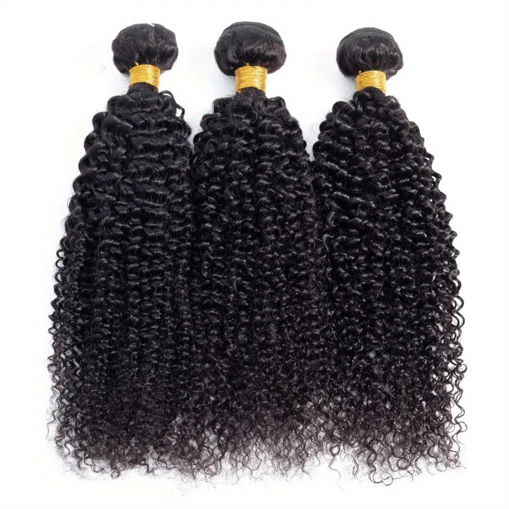 Brazilian Kinky Curly Human Hair Bundles Unprocessed 100% Human Hair Extensions Jerry Curly Natural 8-30Inch 1/3/4pcs Bundles