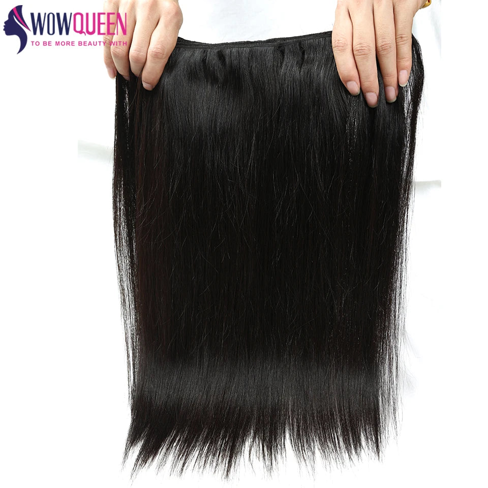 Straight Human Hair Bundles Double Drawn Thick Hair Extensions For Women Vietnamese Raw Hair Bundles Natural Black 1/2/3/4 PCS