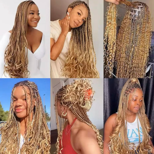 V Beauty Human Hair for Braiding Deep Wave #27 Honey Blonde Bulk Human Hair Bundles No Weft Hair Bulk for Women Hair Extensions