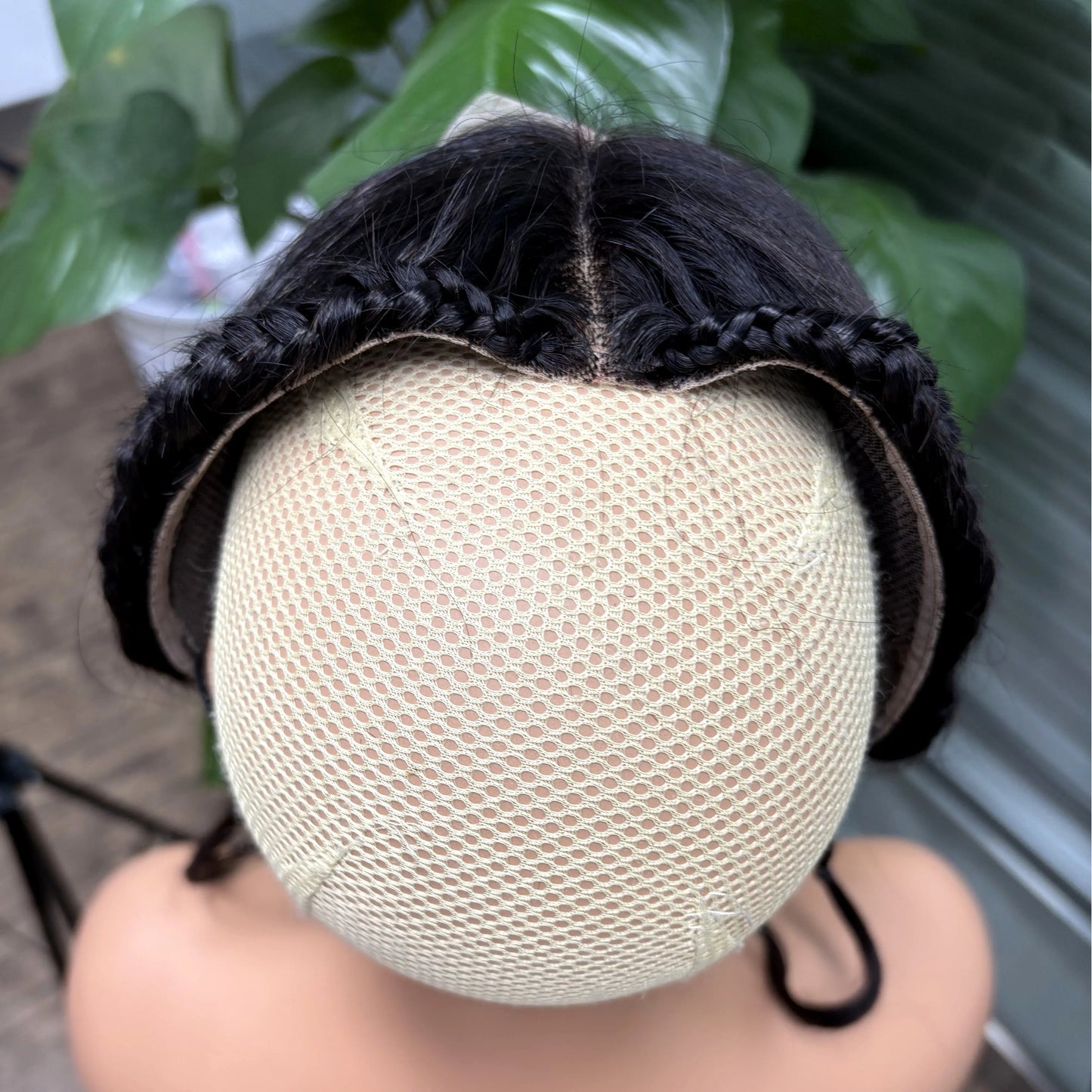 13X4 Transparent Lace Frontal with Braids 10 Inches Natural Brazilian Remy Hair Lace Frontal for Women Girls