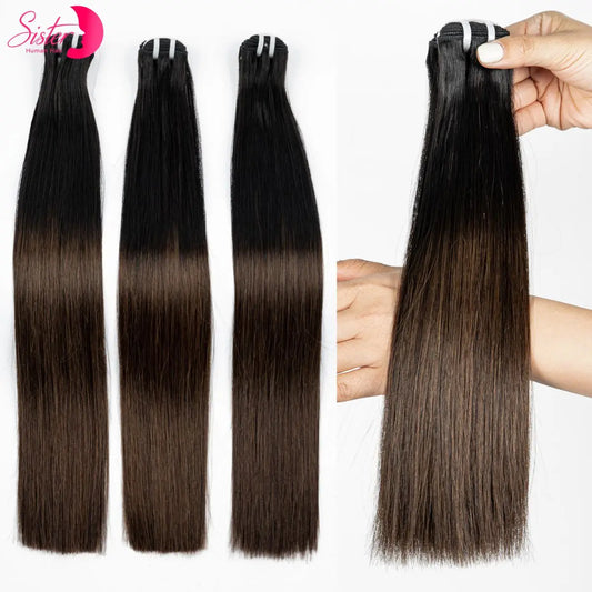 16A Double Drawn Bone Straight Raw Vietnamese Human Hair Bundles 24 26inch 100% Unprocessed Raw Virgin Hair Extensions for Women