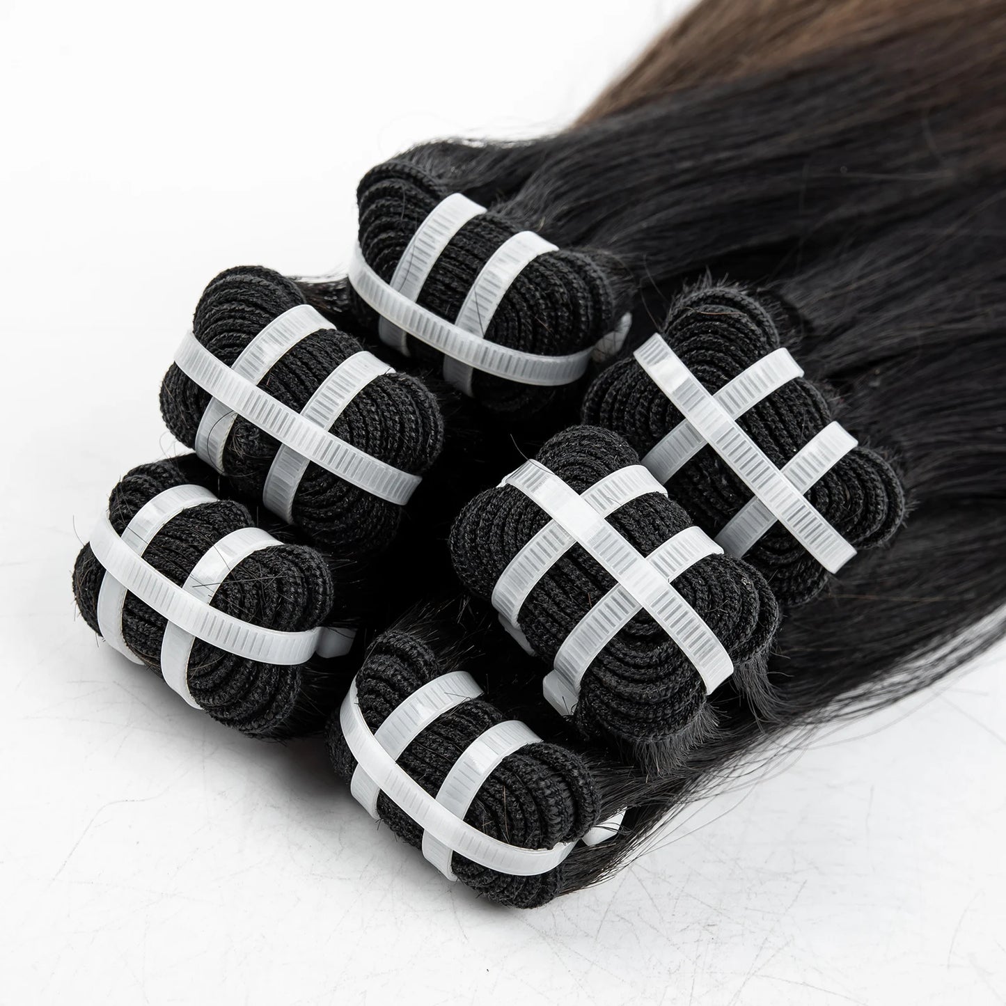 16A Double Drawn Bone Straight Raw Vietnamese Human Hair Bundles 24 26inch 100% Unprocessed Raw Virgin Hair Extensions for Women