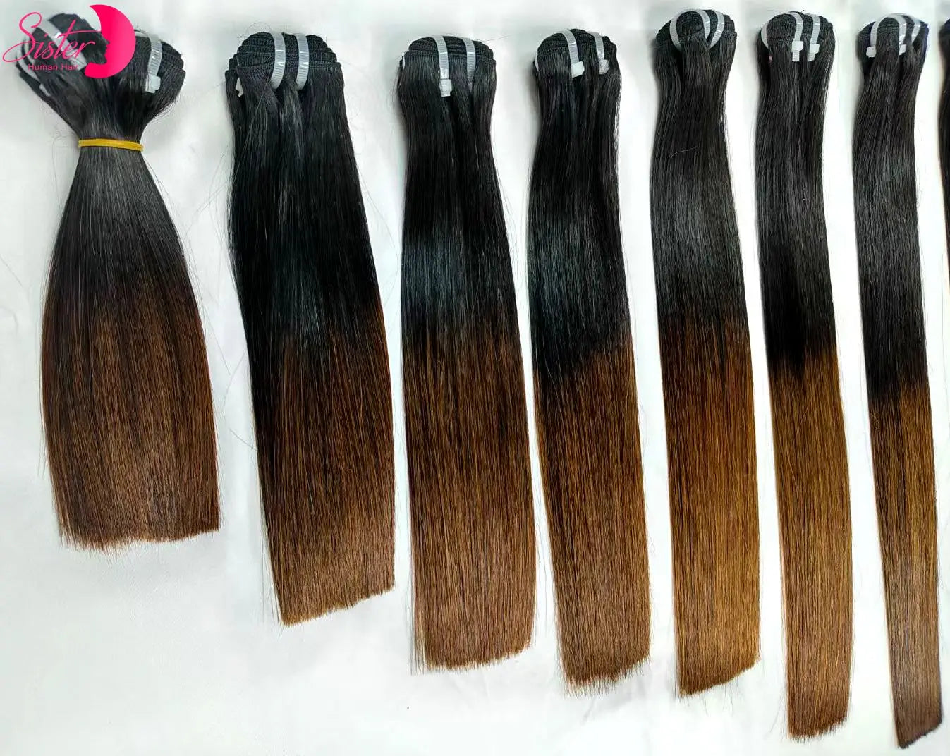 16A Double Drawn Bone Straight Raw Vietnamese Human Hair Bundles 24 26inch 100% Unprocessed Raw Virgin Hair Extensions for Women