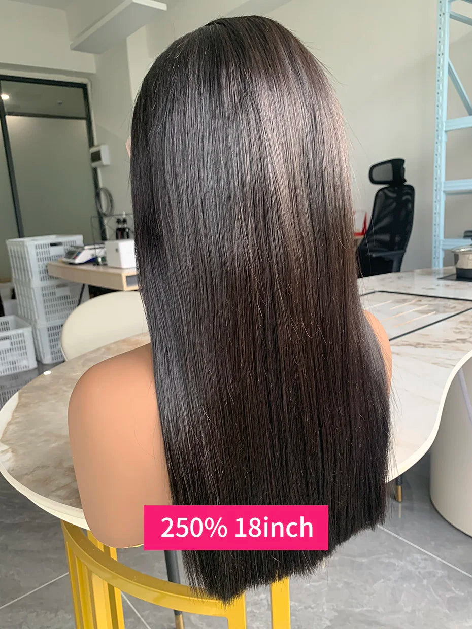 250% 10A Raw Vietnamese Transparent Lace Frontal Wig Human Hair 13x4 13x6 Bob Preplucked Bleached Knots Human Hair Wig for Women