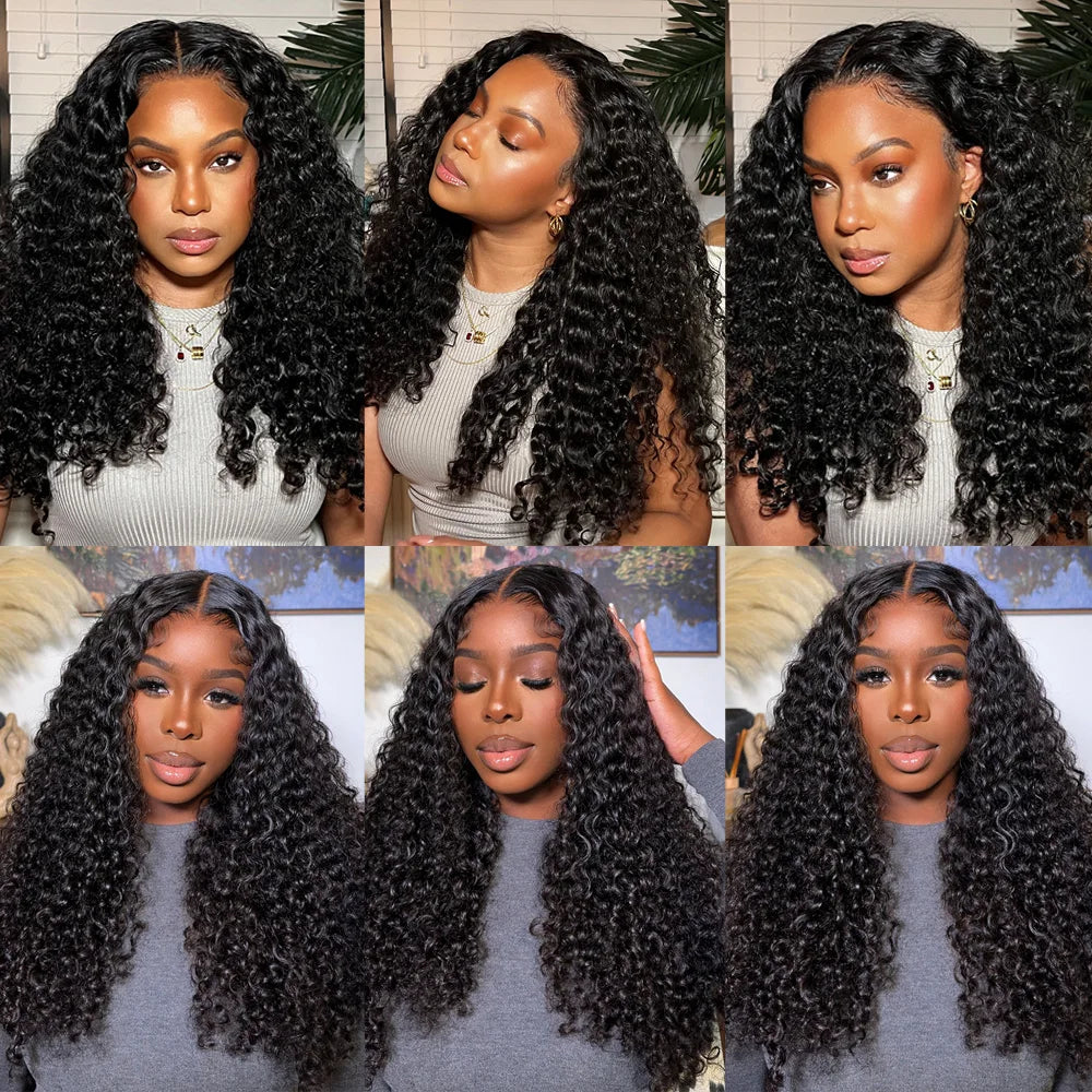 24 24 24 Inch Curly Wave Bundles Queenlike Deep Curly Human Hair Bundles Brazilian Weave 100% Raw Hair Bundles 3-5 Days Delivery