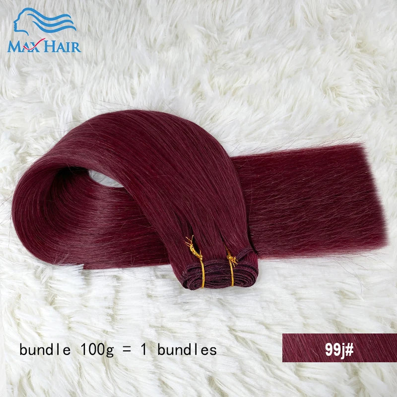 100% Straight Human Hair Bundles Hair Extensions For Women 613 99j Gray Solid Color Raw Bundles Braiding On Sale Clearance Hair