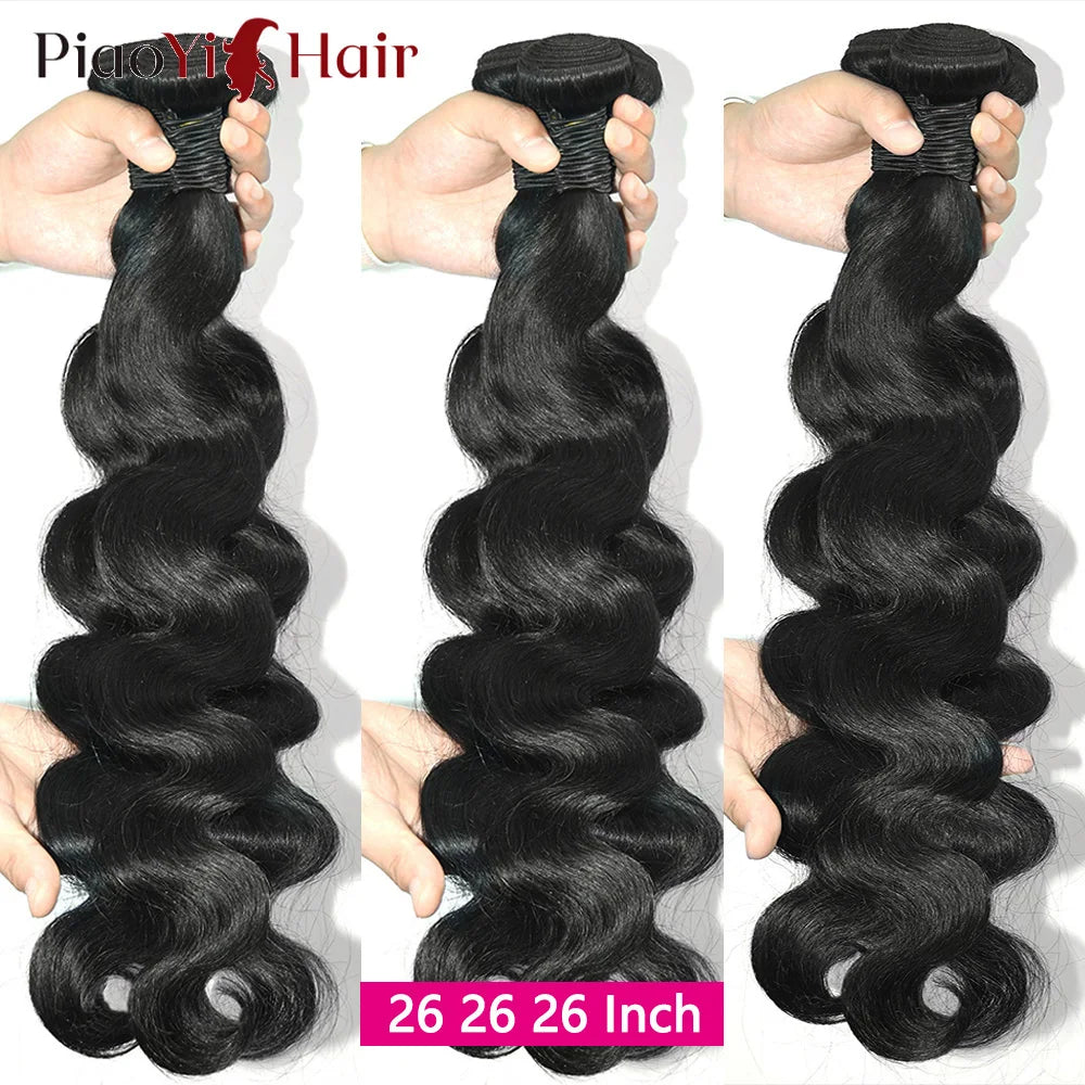 12A Double Drawn Body Wave Human Hair Bundles 100% Human Hair Brazilian Virgin Human Hair Extensions For Women Cheap  Human Hair