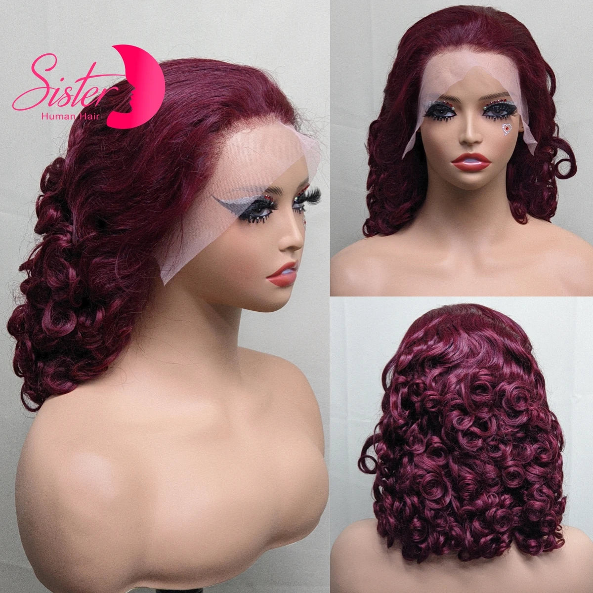 12A Double Drawn 350# Ginger Orange Spring Bouncy Curly Human Hair Wigs 13x4 Lace Frontal Curly Hair Wigs 250% Density for Women