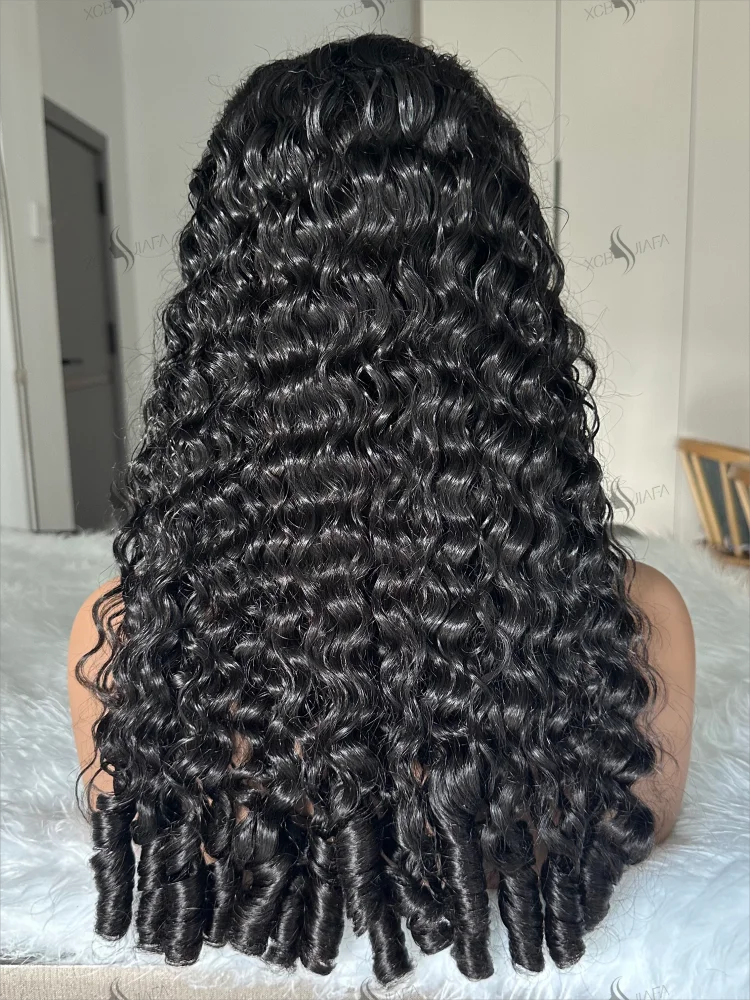 Burmese Curly Human Hair Wigs 12A Vietnamese Hair 13X6 Hd Transparent Lace Front Wig Vietnamese Raw Human Hair 200% Density
