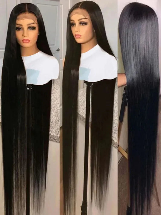 30 32inch Straight Lace Front Human Hair Wig 13x4 13X6 Transparent Lace Frontal Wig Brazilian 5x5 Closure Cheaper Wigs For Women
