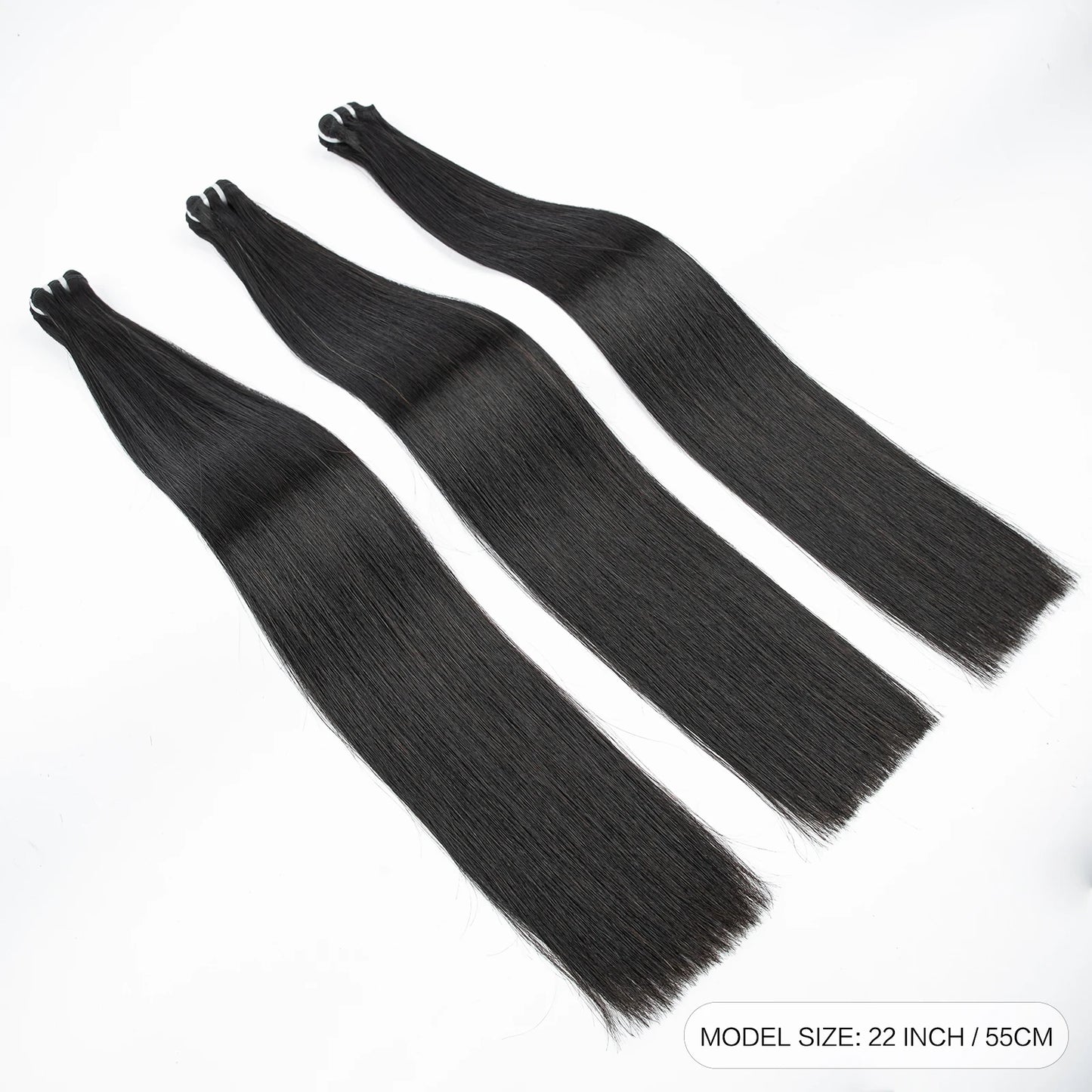 16A Double Drawn Bone Straight Raw Vietnamese Human Hair Bundles 24 26inch 100% Unprocessed Raw Virgin Hair Extensions for Women