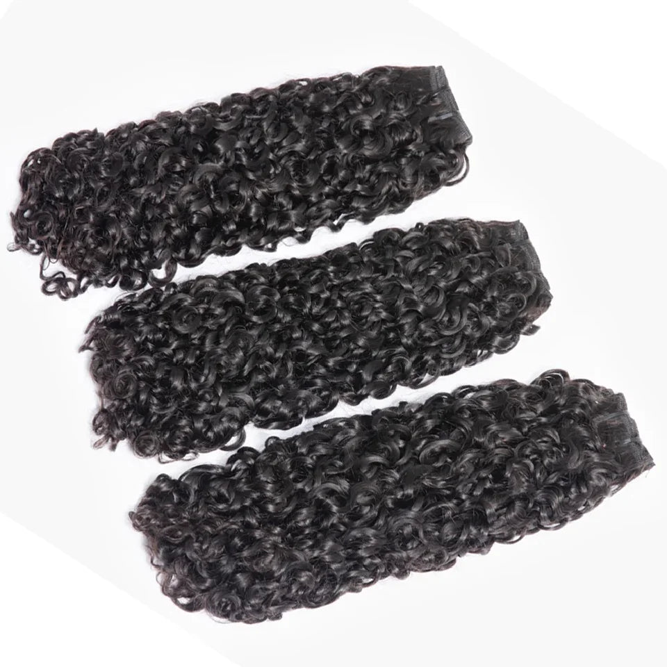 Vietnamese Hair Pixie Curls Bundles Double Drawn Kinky Curly Virgin Hair Bulk Extensions Raw Indian 12A Spirals Curly Human Hair