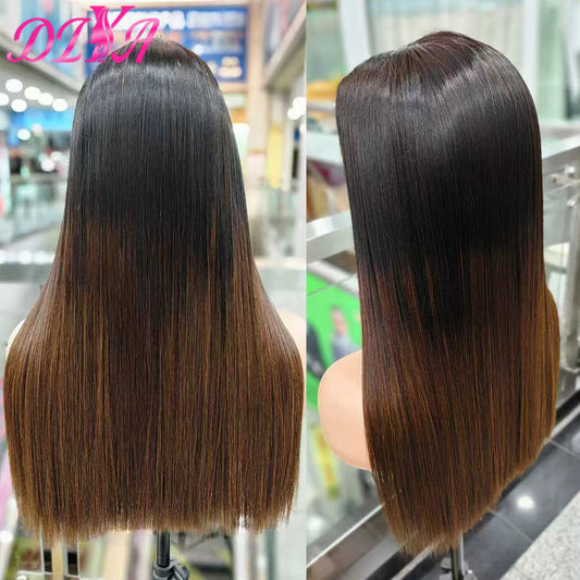 300% Density 16A Double Drawn Raw Vietnamese Human Hair Wig 2x6 HD Lace Closure Wig Bone Straight Human Hair Wig for Black Women