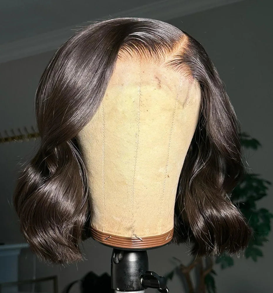 250% 10A Raw Vietnamese Transparent Lace Frontal Wig Human Hair 13x4 13x6 Bob Preplucked Bleached Knots Human Hair Wig for Women