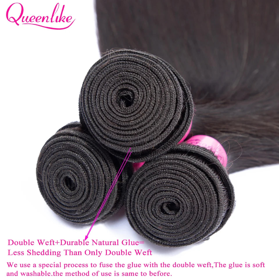 30 40inch Straight Human Hair Bundles with 5x5/6x6 Closure Brazilian Raw Bundles 100%Human Hair 13x4 Frontal Closure And Bundles